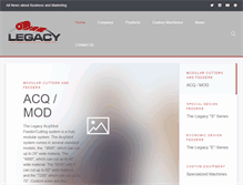 Tablet Screenshot of legacyfeeders.com